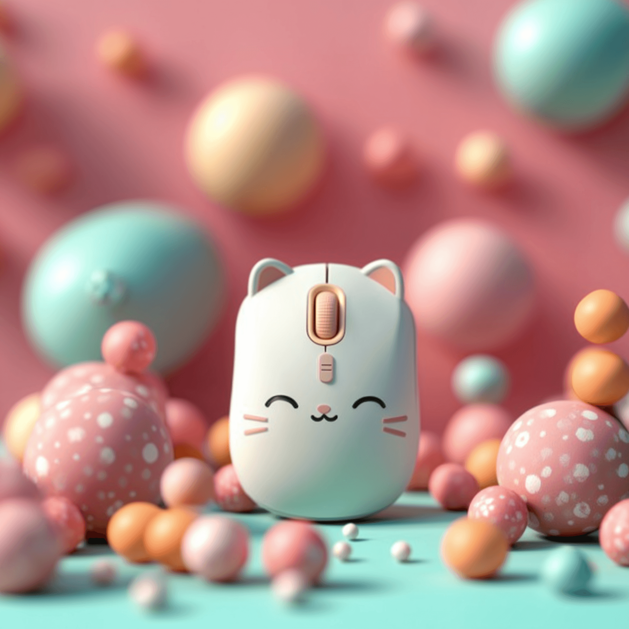 Kawaii Cat Wireless Mouse